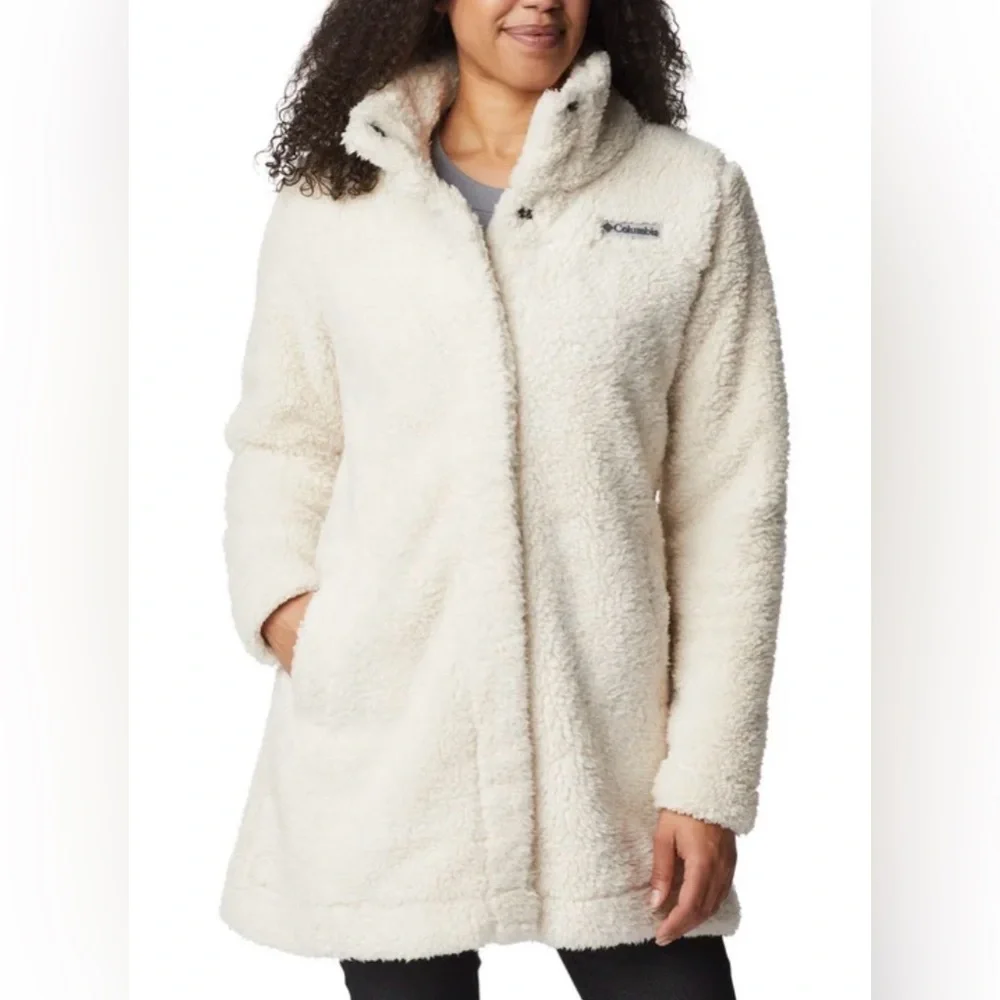 NWT Columbia Women's Long Fleece Jacket - Picture 3 of 9